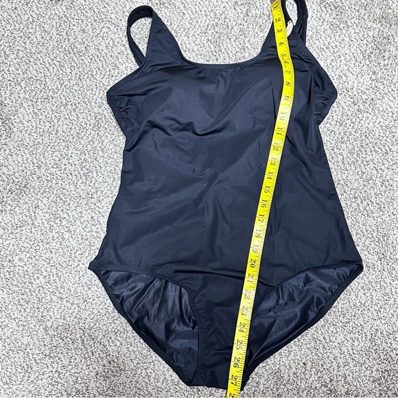 ARTESANDS One Piece Swimsuit MULTI CUP Built In Bra Lined Scoop Neck Black 10 - Picture 11 of 16